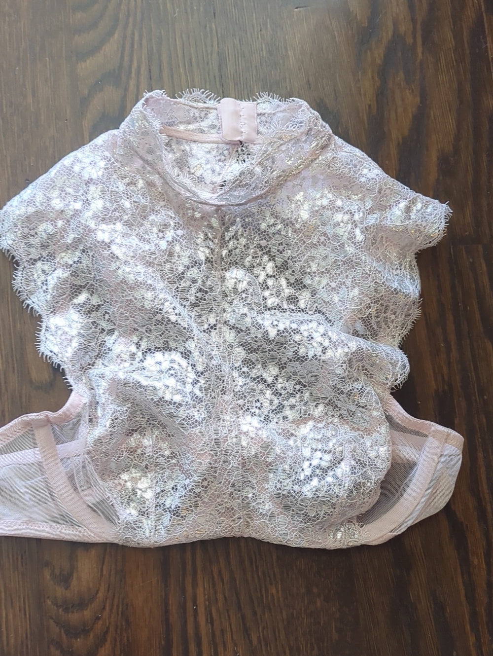 Victoria's Secret Pink Lace High-Neck Bralette